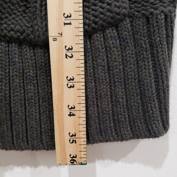 Pendleton Sleeveless Cashmere Blend Open Front Cardigan Sz L P Olive Green Knit - Picture 13 of 14